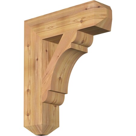 Olympic Craftsman Smooth Bracket, Western Red Cedar, 5 1/2W X 22D X 26H